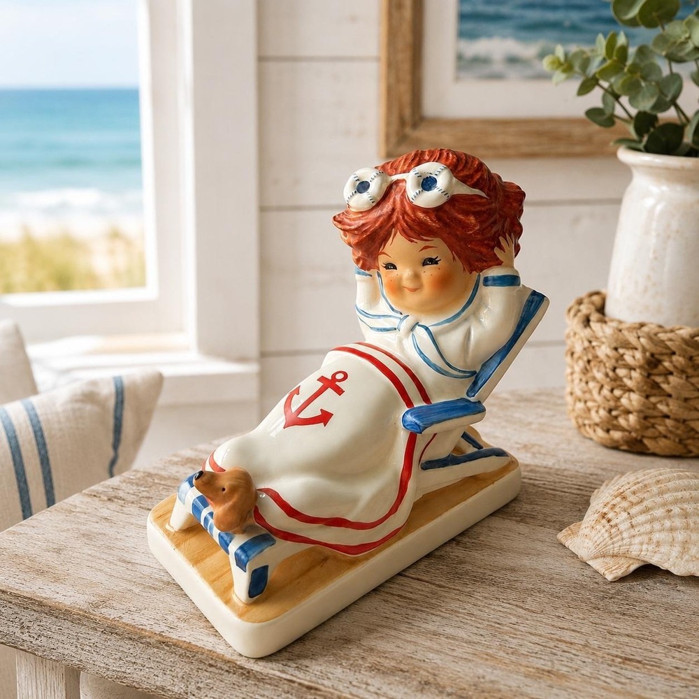 Goebel Charlot Byj 75 Sea Breezes Figurine Redhead Sailor Girl W Germany Retired